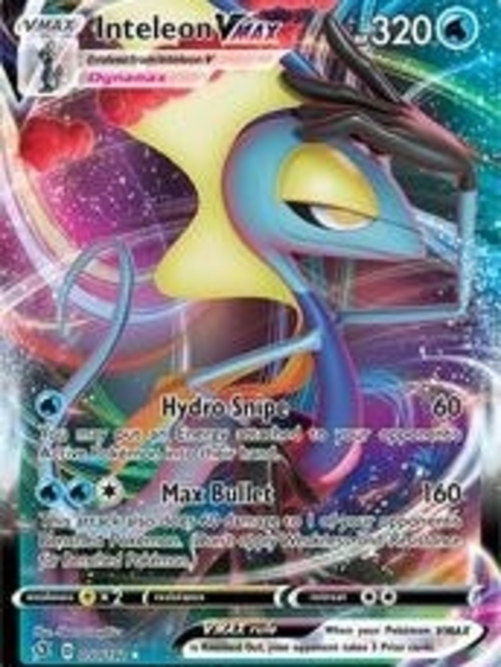 Ultra Rare Inteleon VMAX Collectible Trading Card